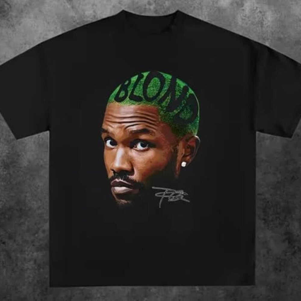 Frank Ocean Blond Shirt  Face Graphic Vintage Unisex Tee .
